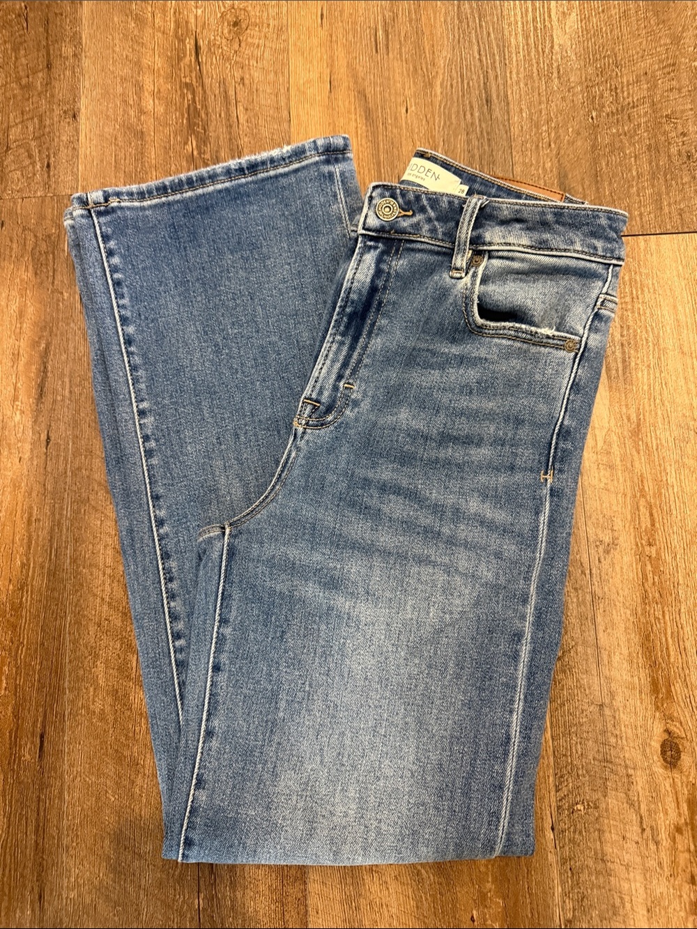 Hidden Tracy Straight-Leg Light Blue Denim Jeans